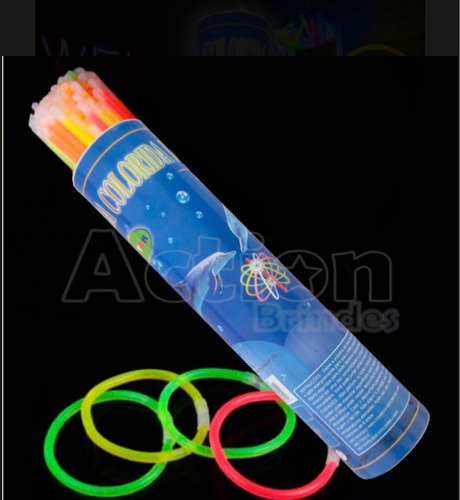 Imagem 2 de 3 de 300 Unid. Pulseira De Neon/ Brilha No Escuro