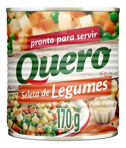 Seleta de Legumes em Conserva Lata Com 170g Quero