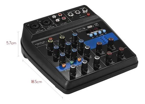 Consola Mezclador Mini De Audio Sonido Wvngr F2-mb Mixer