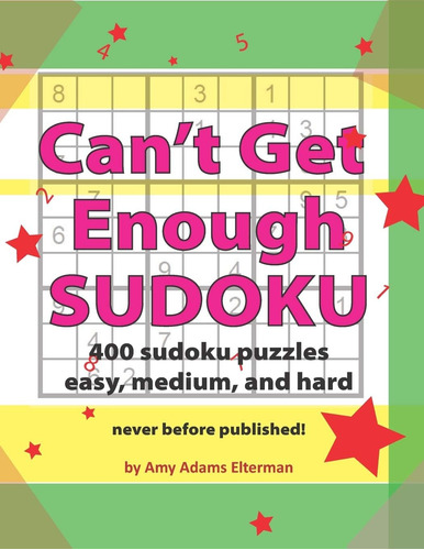 Libro: Canøt Get Enough Sudoku: 400 Easy, Medium And Hard