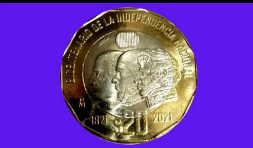 Moneda $20 Pesos Conmemorativa De La Independencia De México