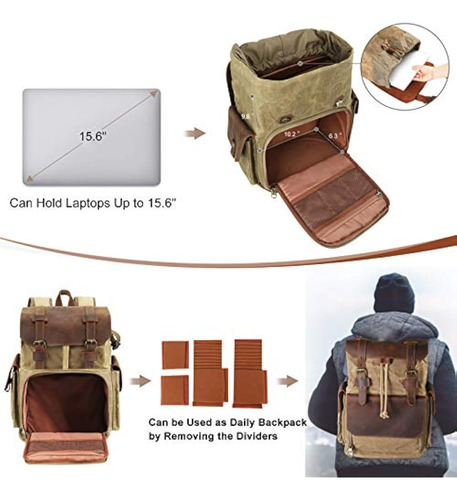 Endurax Mochila Para Cámara Dslr/slr/slr/sin