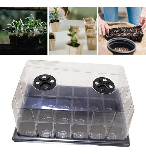 Bandeja De Plántulas Para Vivero, Contenedor Hidropónico,