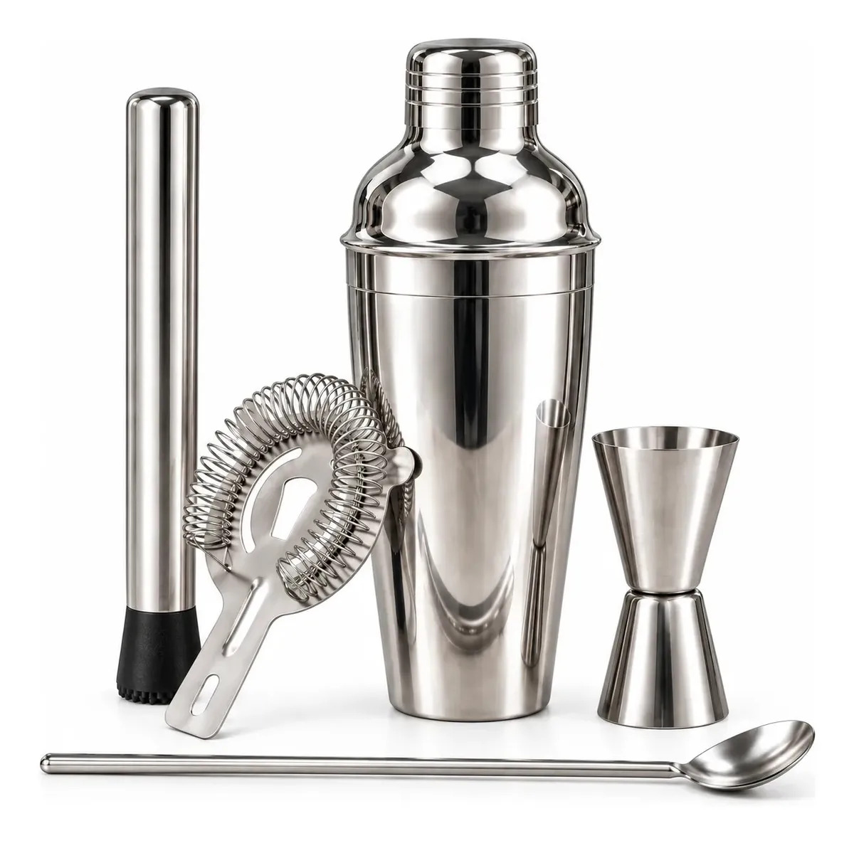 Coqueteleira Bar Man Profissional Inox Drink Caipirinha Bar Cor Prateado - SAYONARA