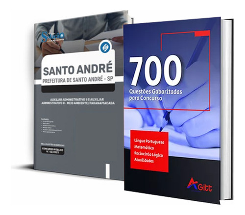 Kit Santo André Sp Auxiliar Administrativo Ii + 700 Questões