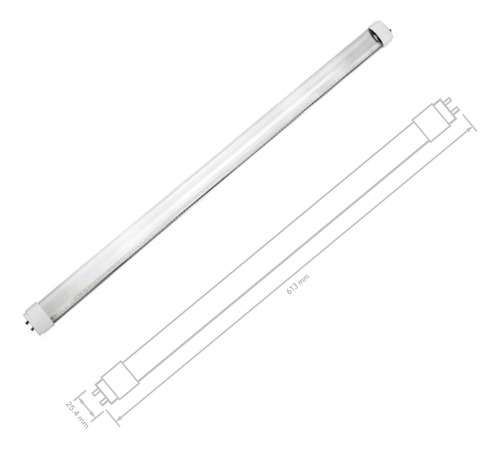Pack 3 Tubo Cristal Led T8 61cm 9w Luz Fría 09t8led60mv65ct Blanco Transparente