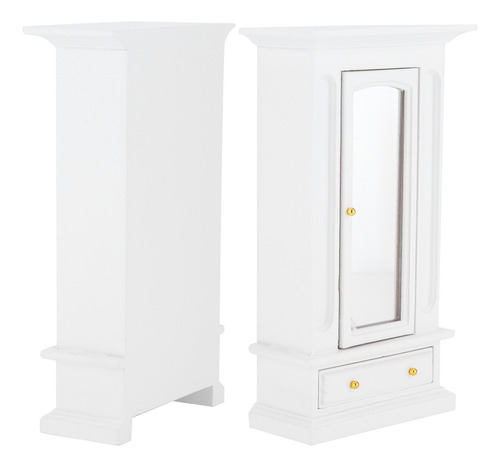 Armario De Madera En Miniatura Mini Furniture 1:12 Con Forma