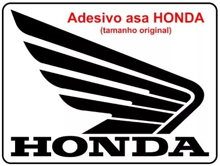 Adesivo Asa Honda Kit 4 Tamanho Original