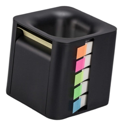 5 Em 1 Sticky Note Dispensador Distribuidor De Índice Preto
