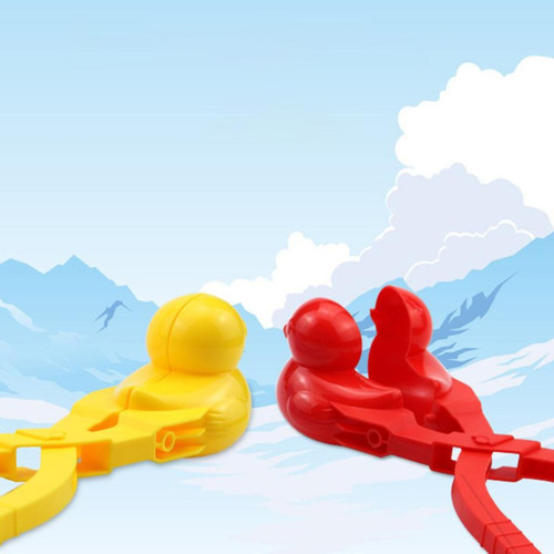 2 Invierno Snowball Maker Clip Outdoor Snow Toy Amarillo