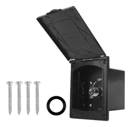 Generic Rv Kit De De Ducha Exterior, Válvula De Agua Negro