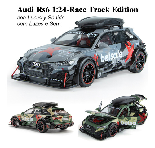 Audi Rs6 Track Tuning Edition Miniatura Metal Coche 1/24 [u]