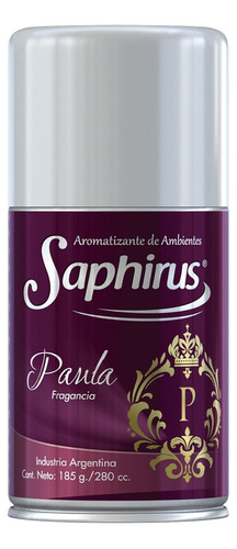 Aerosol Saphirus Fragancia Paula Pack X3 Unid. Repuesto 