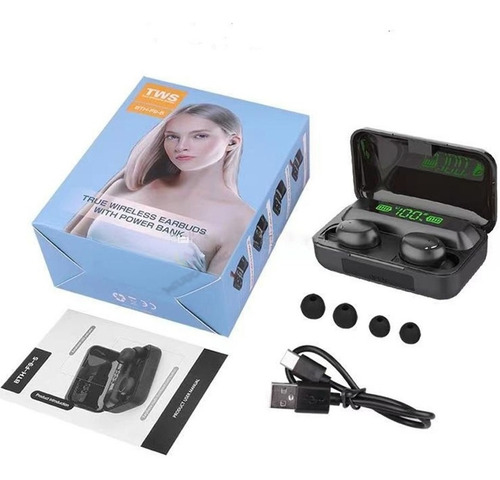 Imagen 2 de 4 de Audifonos Inalambricos Tws Bth-f9-5 Bluetooth 5.1 Portatil
