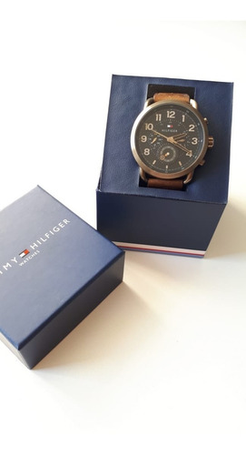 Relógio Tommy Hilfiger Masculino Couro Marrom - 1791425
