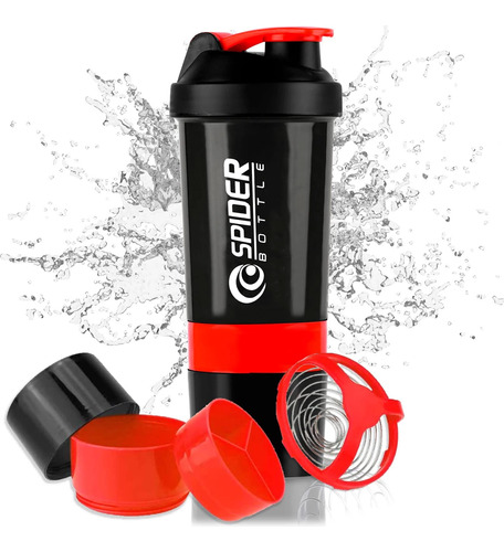 Shaker Spider Botella Mezcladora Proteina Deportes - Sportex