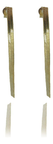 Brinco De Fita Folheado A Ouro 18k