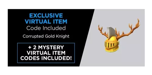  Roblox Celebrity Collection - Fantastic Frontier: Gold  Corrupted Knight + Two Mystery Figure Bundle [Includes 3 Exclusive Virtual  Items] : Toys & Games