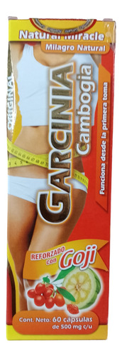 Garcinia Cambogia Con Goji  60 Caps Grasa Papada Llantitas 