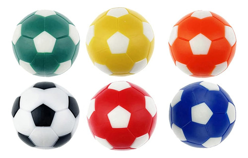 Pelotas Repuesto Para Mesa De Futbolito Pack De 6 36mm