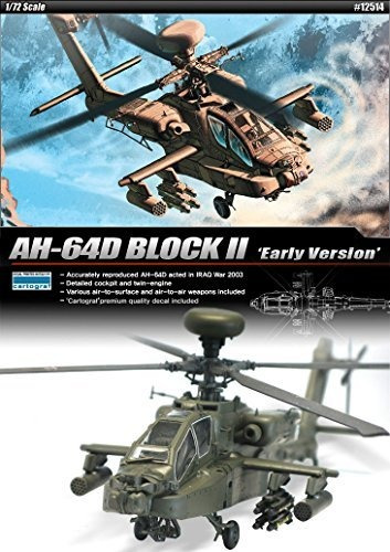 Maqueta Ah-64d Block Ii 1/72 De Academy Models.