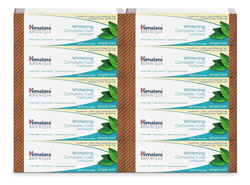 Himalaya Botanique Whitening Complete Care Toothpaste, 10 Pa