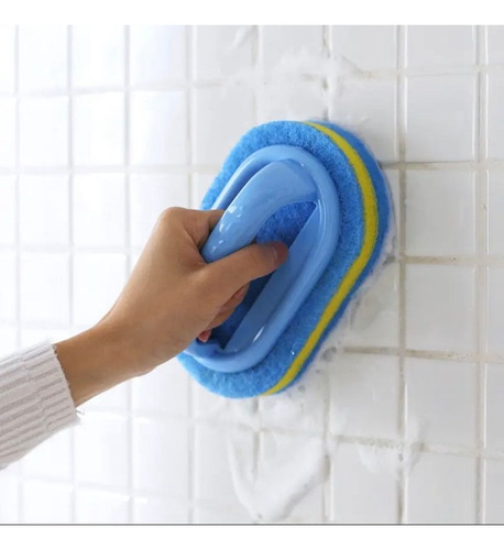 Esponja De Limpeza Com Base Azulejo Pisos Casa Cozinha