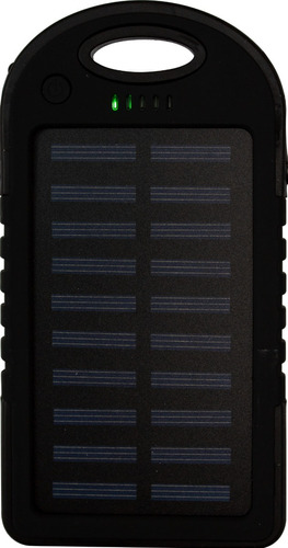 Power Bank Solar 10000 Mah Negro Bateria