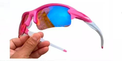 Óculos De Sol Juliet Plasma Lente Rosa Azul Flak - Desconto no Preço