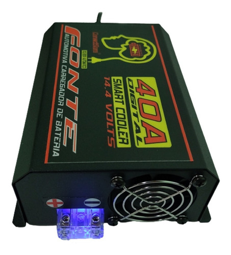 Imagem 1 de 4 de Fonte Automotiva 40 Amperes Bivolt Sem Voltímetro Caixa Bobi