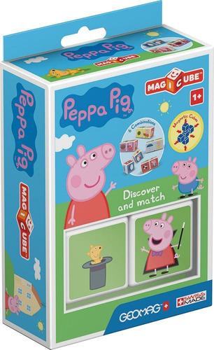 Cubos Magnéticos Magicube Peppa Pig - Descubre Y Combina (2 