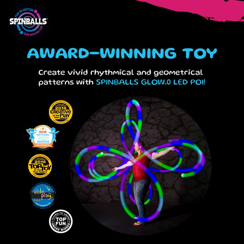 Bolas Led Poi Balls Spin Balls Glow.0, Recargables Por Usb,