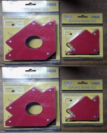 Escuadra Magnetica Dogo X 4 Uni 2 De 11kg +2 De 34kg Soldar