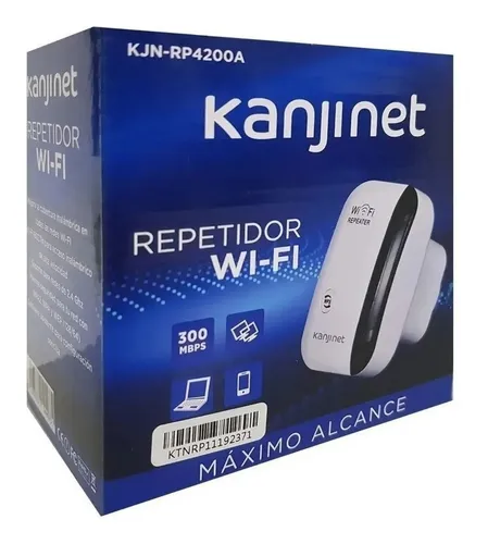 Repetidor Router Kanji Kjn rp4200a Mayor Alcance Blanco