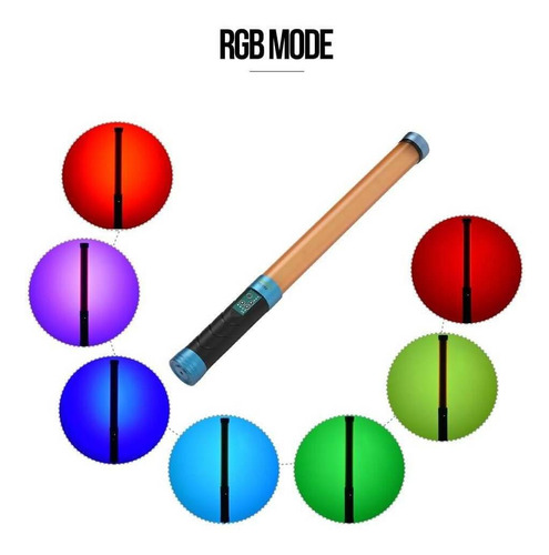 Bastão Led Nicefoto Tc-288 Rgb Wand Light Bi-color Fonte