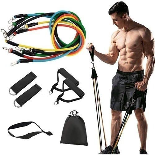 Kit Elástico Para Treino Exercícios Malhar Musculação E89