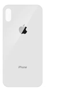 Tapa Vidrio Trasera Compatible iPhone X 10 Xs Blanco C/logo