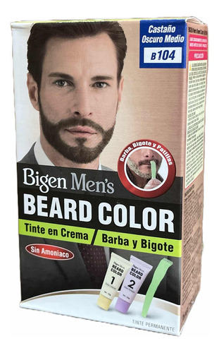 Bigen Tinte Para Barba Castaño Oscuro Medio  B104