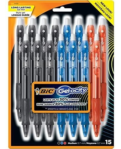 Bic-gel Ocity Original Retráctil Pluma De Gel, Medio Punto (