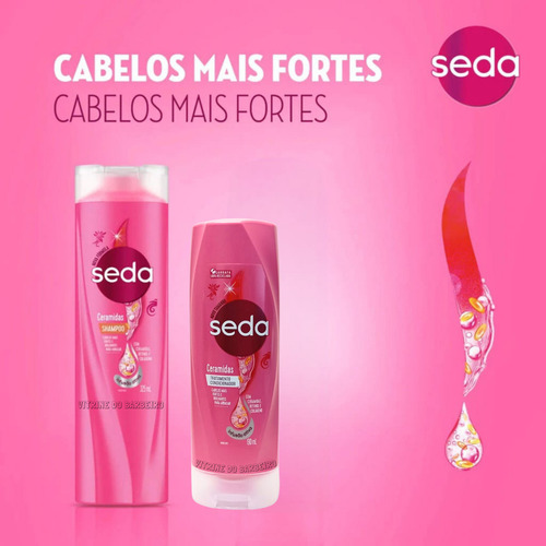 Kit Com Ceramidas Shampoo + Condicionador Fortalece O Cabelo
