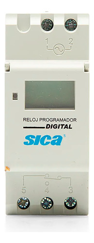 Reloj Programador Digital Para Riel Din 10a Sica