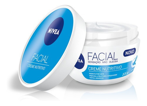 Nivea Creme Facial Nutritivo + Karité 100g Rápida Absorção Tipo de pele Todo tipo de pele