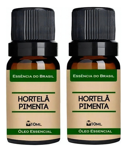 Kit 2 Óleos Essenciais - 2 Menta Piperita 10ml