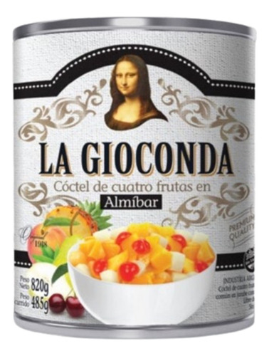 Coctel De 4 Frutas En Almibar X820g - La Gioconda (3 Unid.)