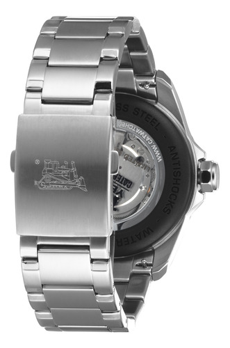 Reloj Caterpillar Hombre Shockmaster 100 Años Sts714811121 Silver Negro Negro