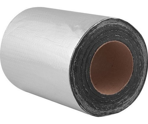 Imagem 2 de 2 de Fita Adesiva Filme Aluminio 20cmx10m Vonder P Telhado Calhas