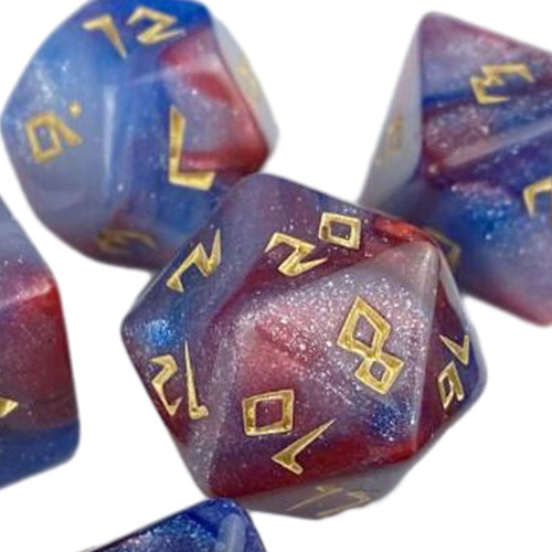 Juego De Dados Poliédricos D20 D12 D10 D8 D6 D4, 7 Piezas
