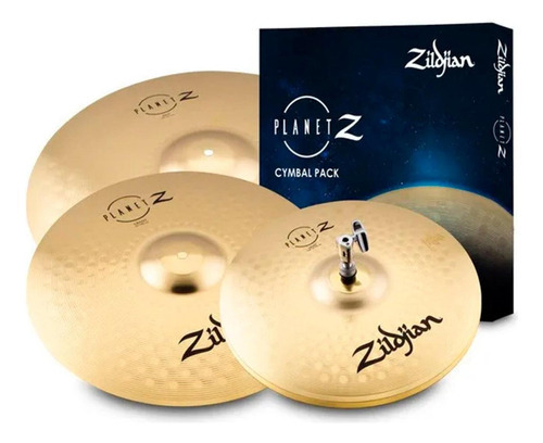 Kit Pratos Zildjian Planet Z Hihat 14 Crash 16 Ride 20 Zp4pk