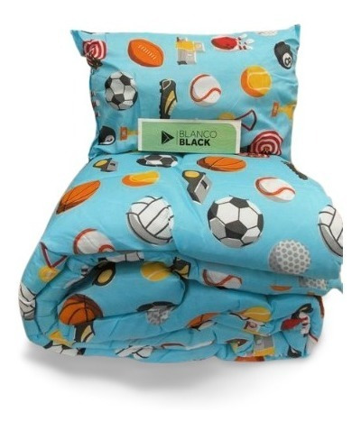 Imagen 2 de 4 de Acolchado Blanco Black Soft 1 1/2 Estampado