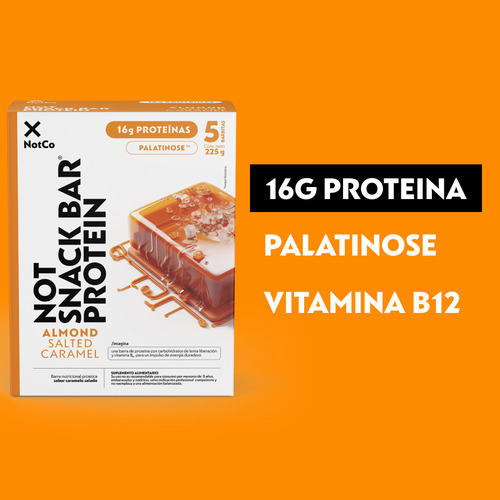 Barra De Proteína Salted Caramel Notco 5 Pzas/45 G